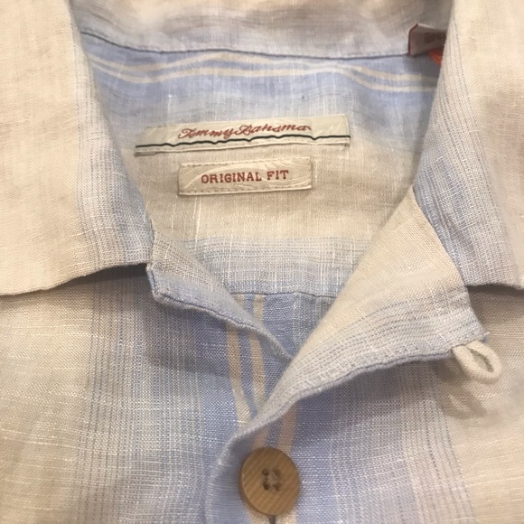 Tommy Bahama 100% Linen Short Sleeve Button Up - Picture 2 of 5